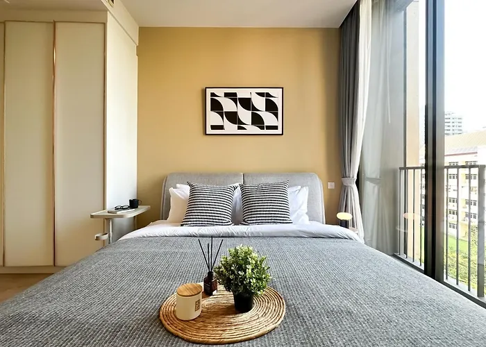 Apartment Luxurious Downtown 1br - Ultra Fast Wifi - Bts Asoke Bangkok