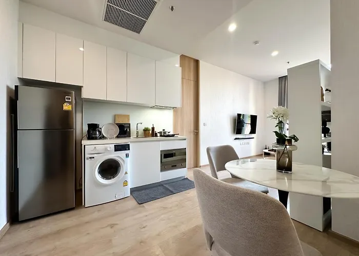 Apartment Luxurious Downtown 1br - Ultra Fast Wifi - Bts Asoke *